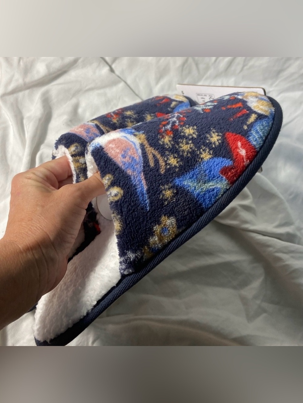 Nwt Vera Bradley Haymarket Paisley Fleece Slippers